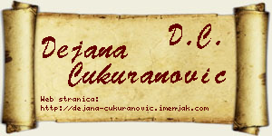 Dejana Čukuranović vizit kartica